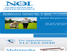 Tablet Screenshot of northwesternorthopaedicinstitute.com